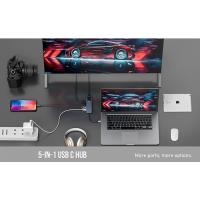 DAYTONA  Fc55 5ın1 Hub TYPE-C To 2xUsb 3.0 +4K HDMI+Gigabit Ethernet+Pd Çevirici Hub - 5